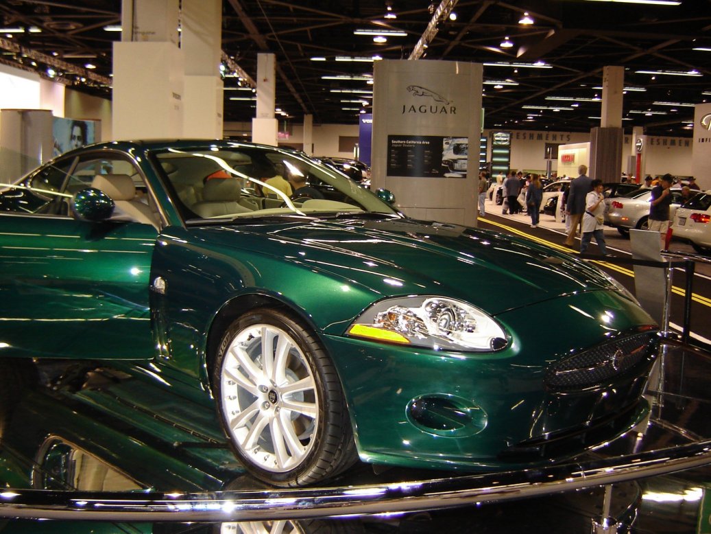 New XK in Jaguar Racing Green. California Auto Show October 05