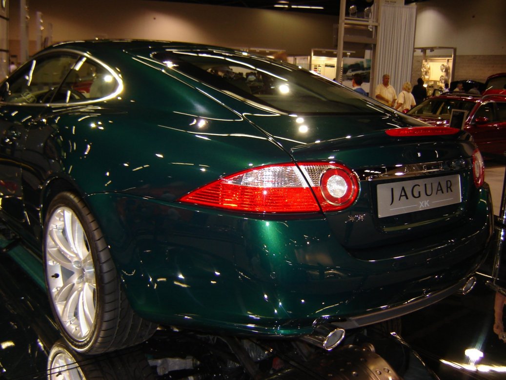 New XK in Jaguar Racing Green. California Auto Show October 05