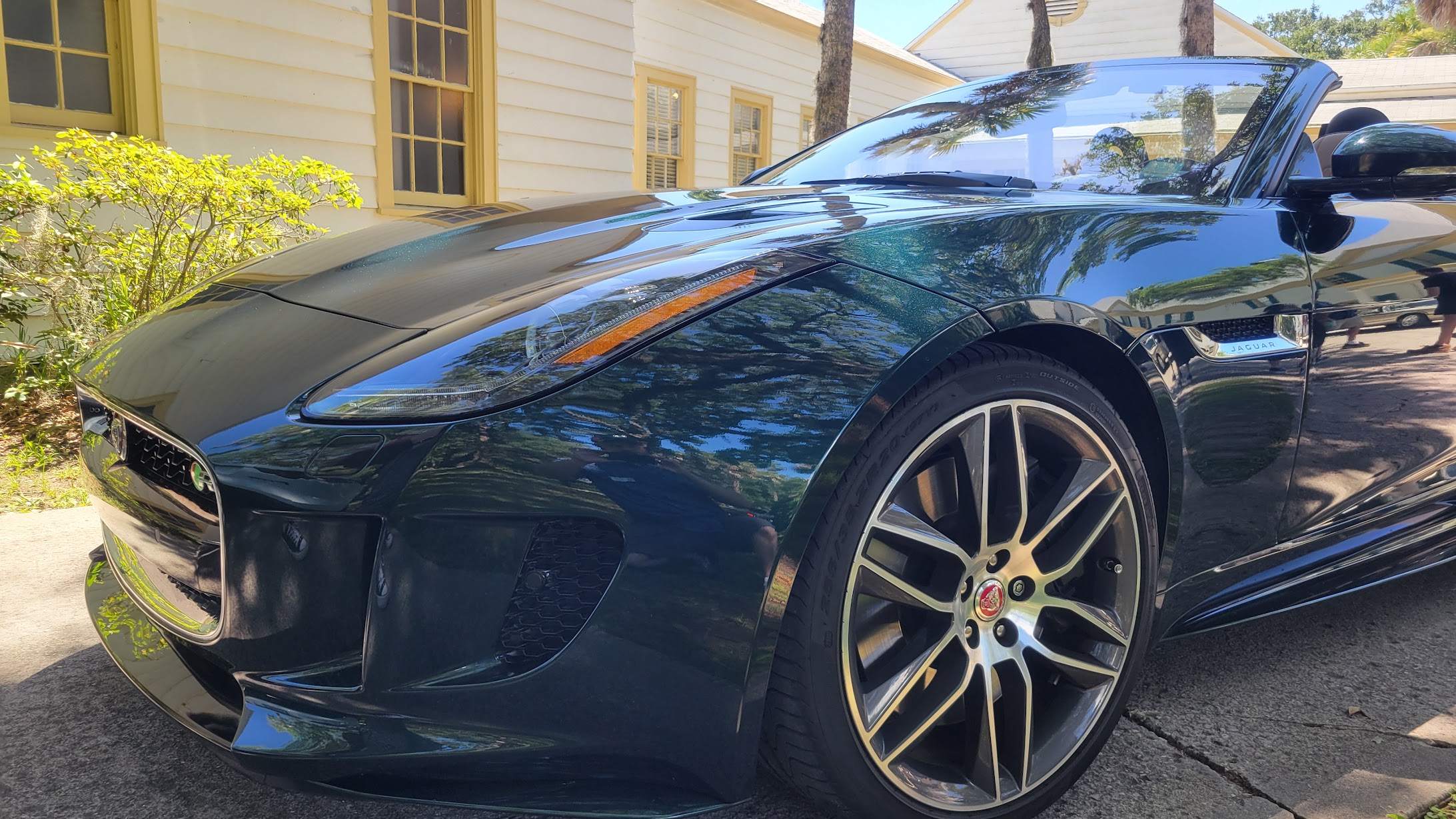 Green F-Type closeup